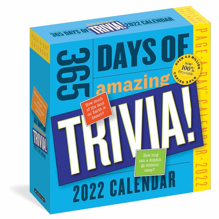 365 Days Of Amazing Trivia Desk Calendar 2022