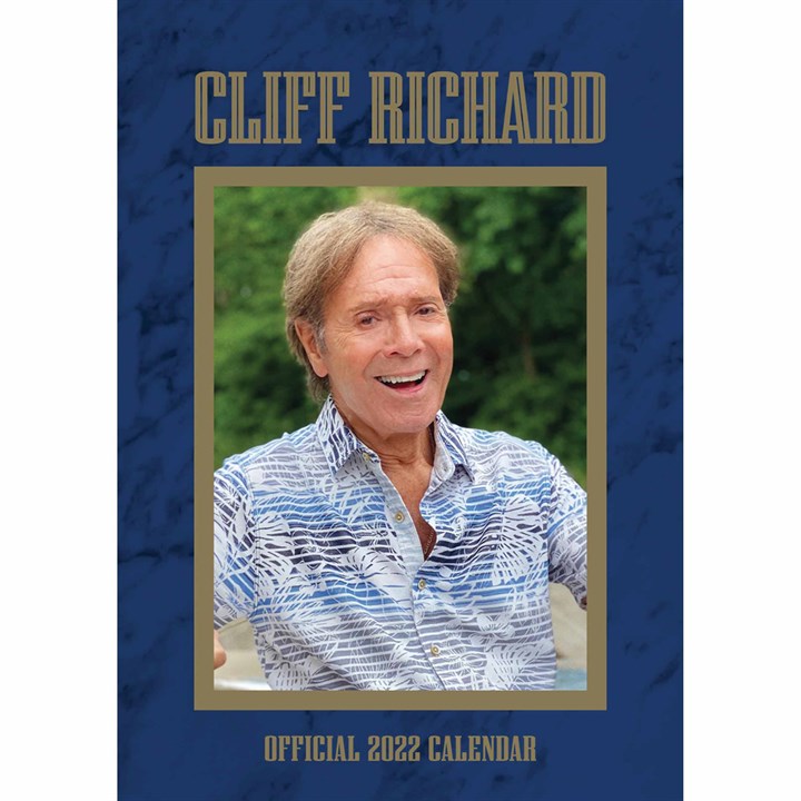 Sir Cliff Richard Official A3 Calendar 2022
