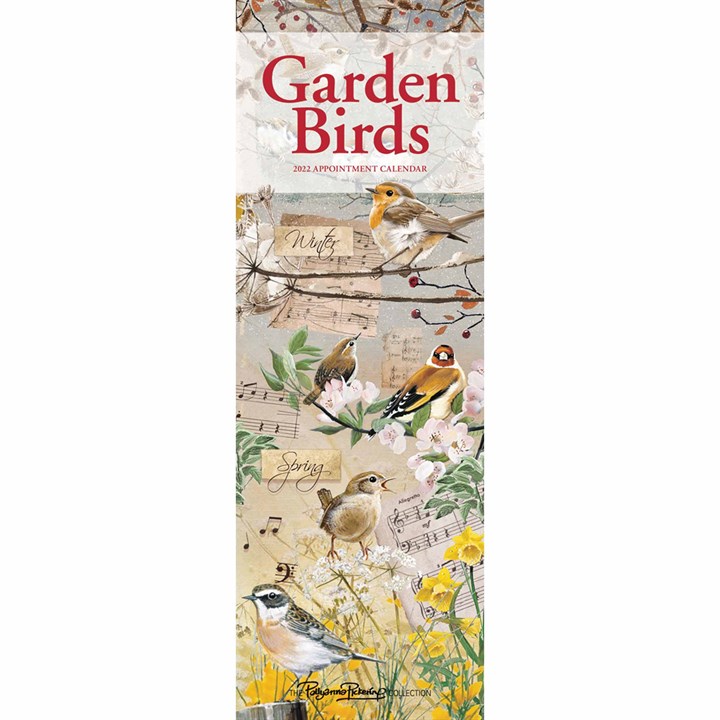 Pollyanna Pickering, Garden Birds Slim Calendar 2022