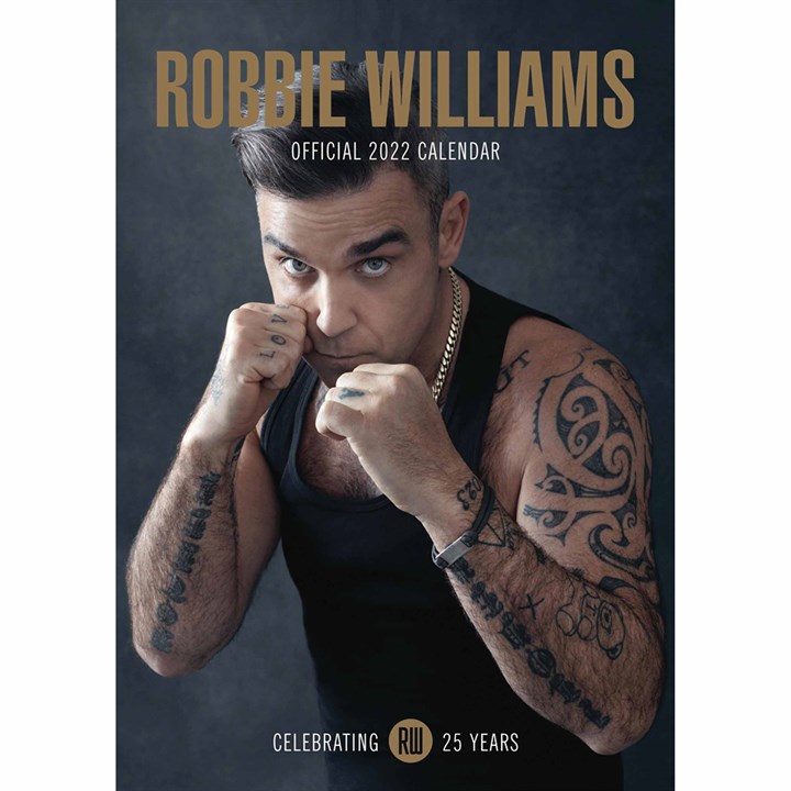 Robbie Williams Official A3 Calendar 2022