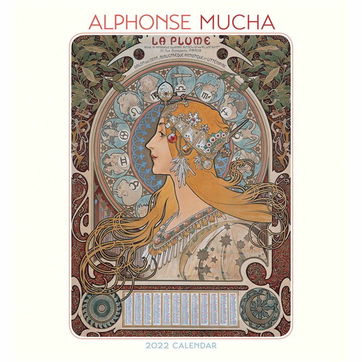 Alphonse Mucha Deluxe Calendar 2022