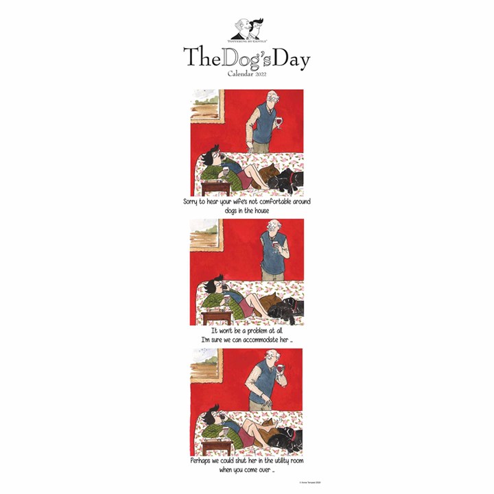 Tottering By Gently, The Dog's Day Couples Slim Planner 2022