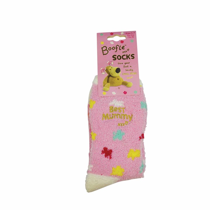 Boofle, Best Mummy Fluffy Socks – Size 4 – 8