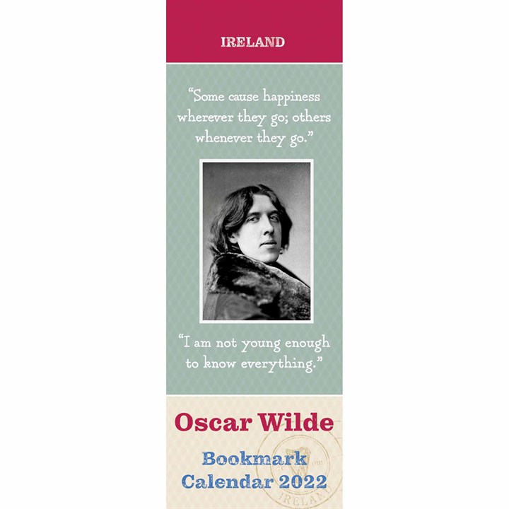 Oscar Wilde Bookmark Calendar 2022