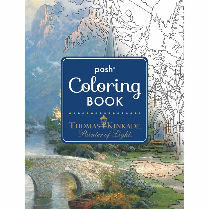 Kinkade, Inspiration & Relaxation Colouring Book