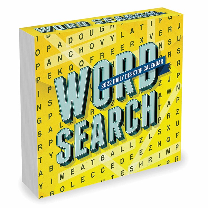 Word Search Desk Calendar 2022