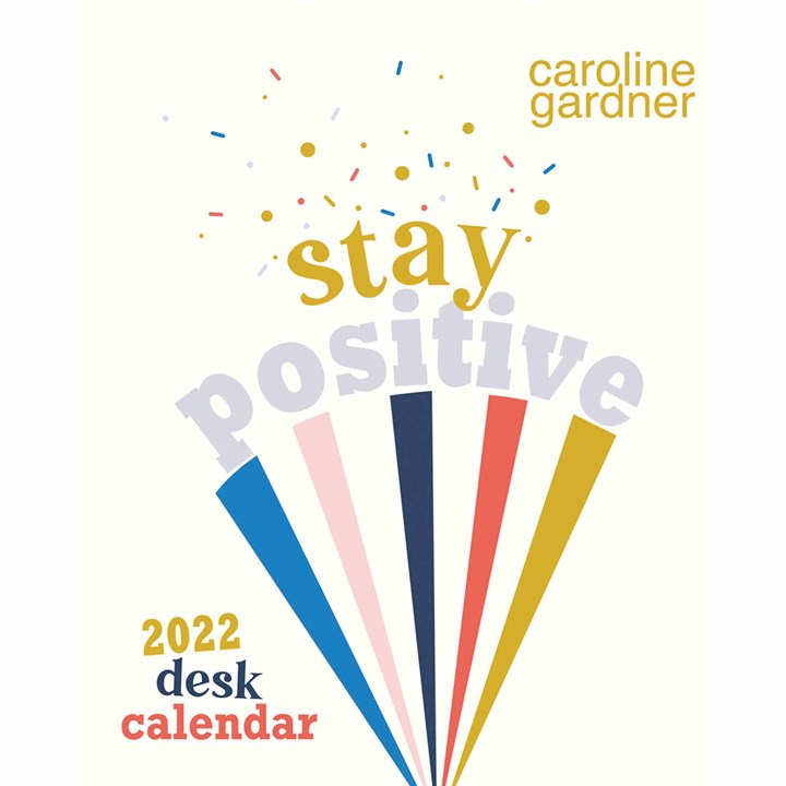 Caroline Gardner, Positive Vibes Easel Desk Calendar 2022