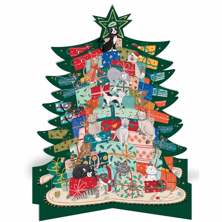 Christmas Tree Cats 3D Advent Calendar
