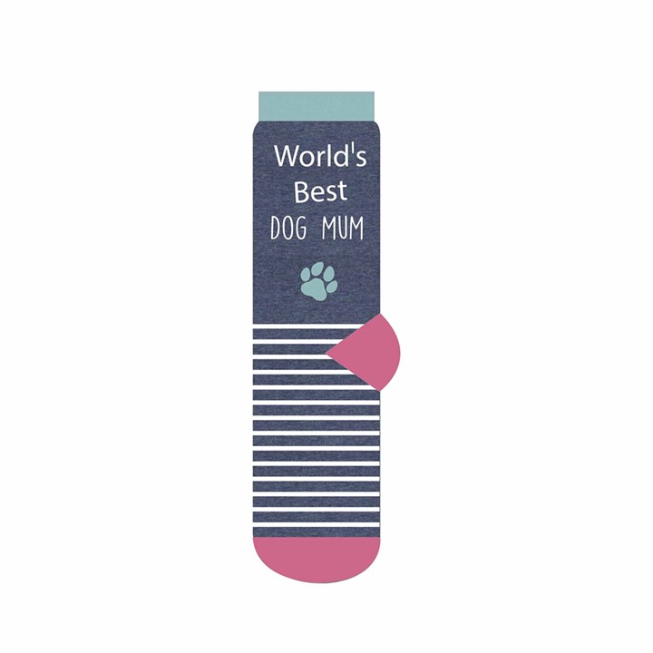 World's Best Dog Mum Socks - Size 4 - 8