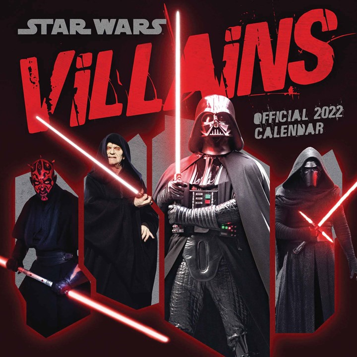Disney Star Wars, Villains Official Calendar 2022
