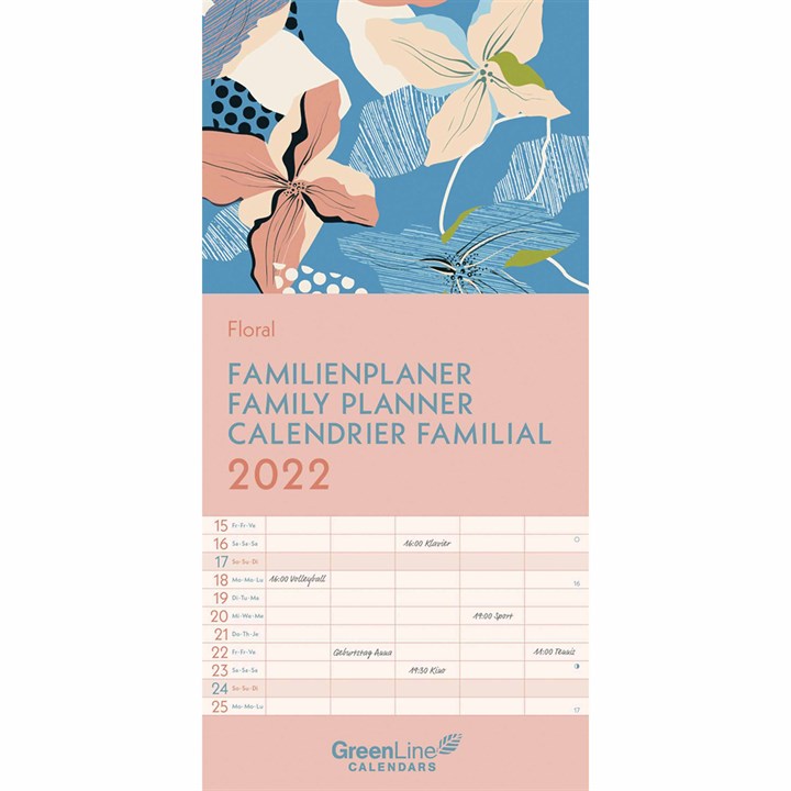 GreenLine, Floral Deluxe Planner 2022