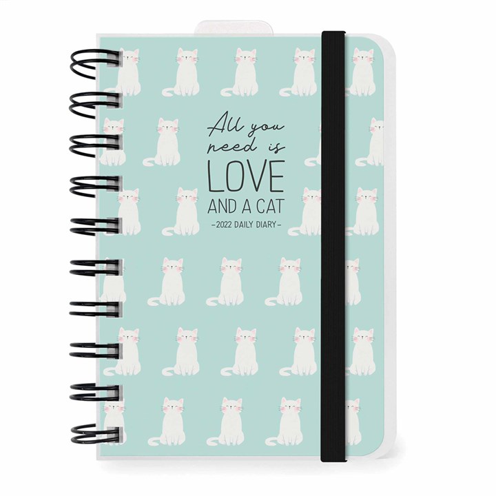 Cats Day-A-Page A6 Diary 2022