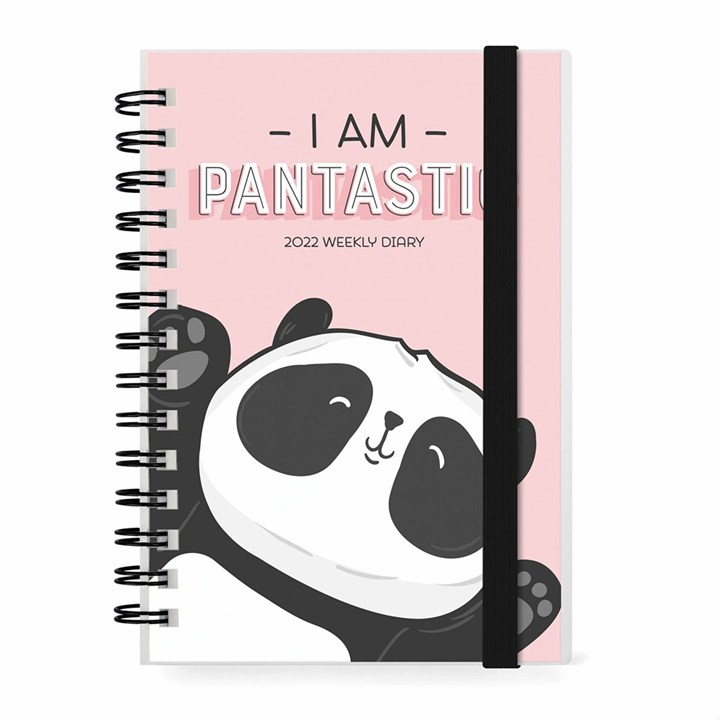 Panda Week-To-View A6 Diary 2022