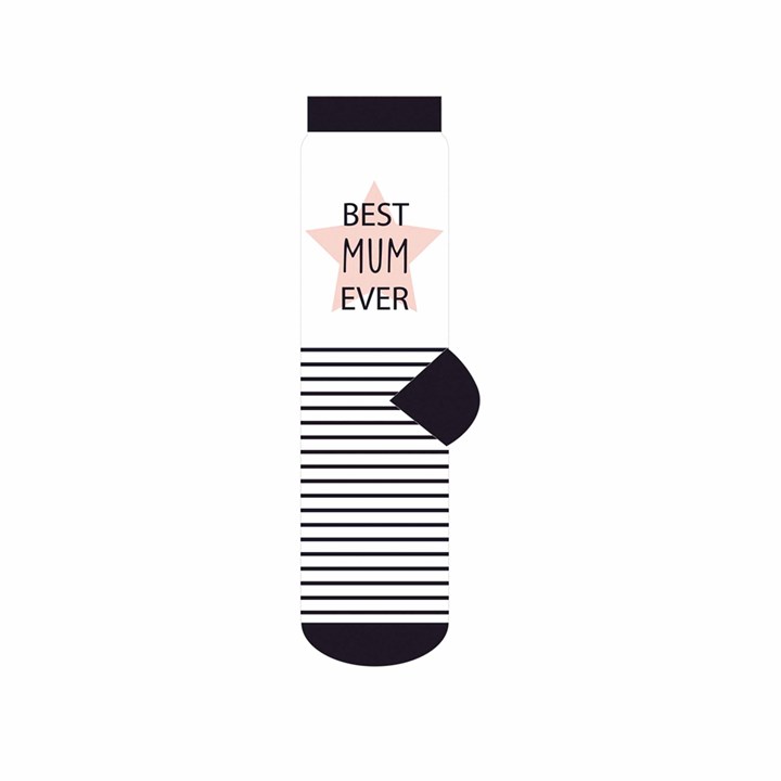 Best Mum Ever Socks - Size 4 - 8