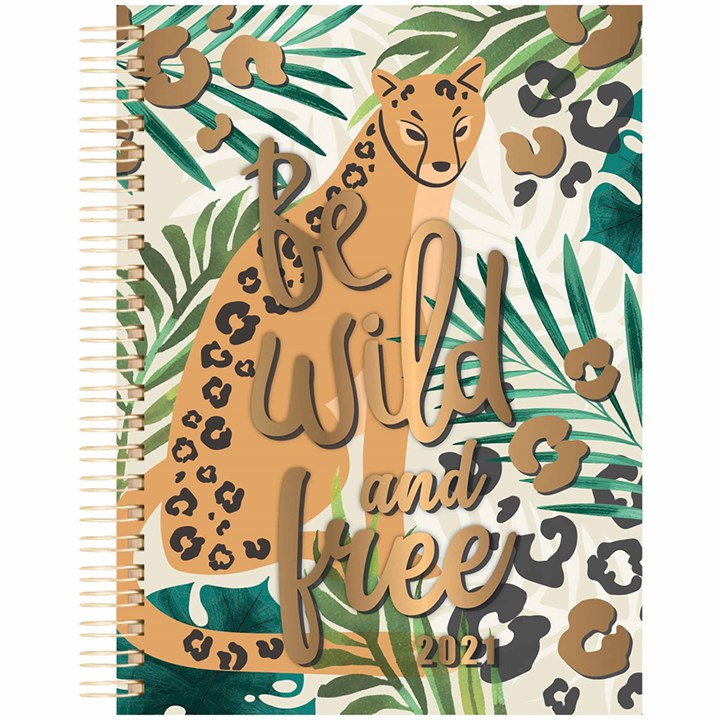 Be Wild And Free, Leopard A5 Diary 2022