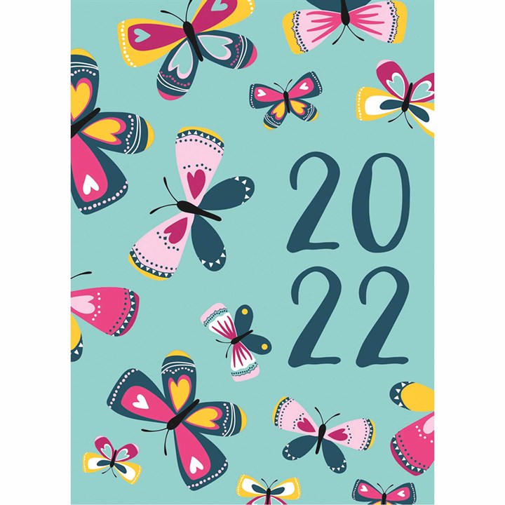 Blue Butterflies A7 Diary 2022