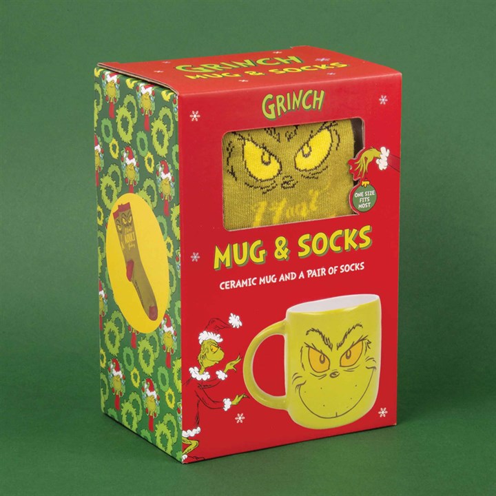 The Grinch Official Mug & Sock Set