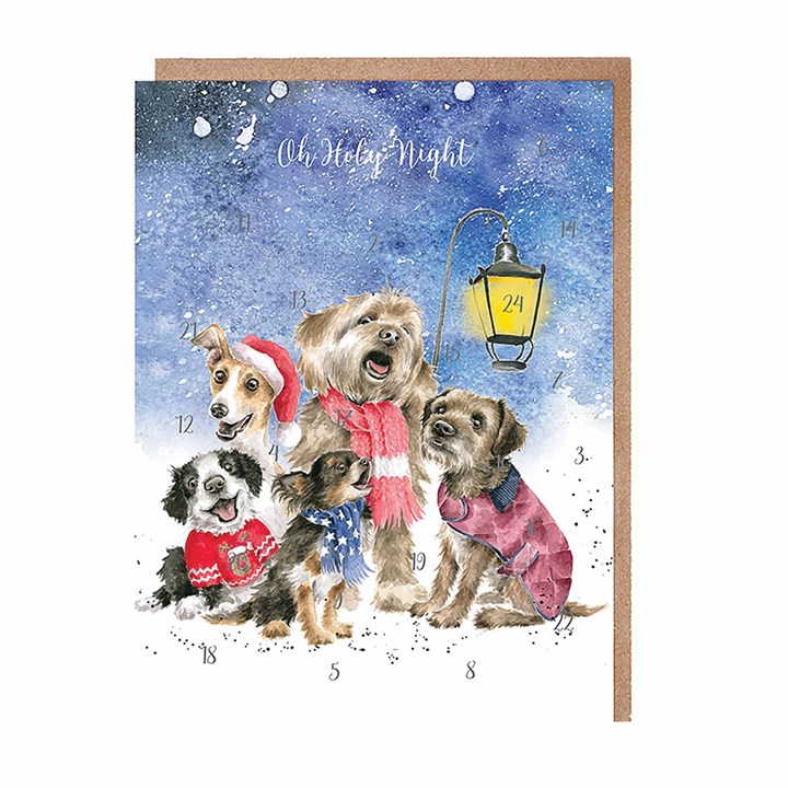 Wrendale Designs, Silent Night Advent Card