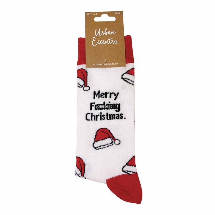 Merry F*cking Xmas Socks - UK Size 6 - 11