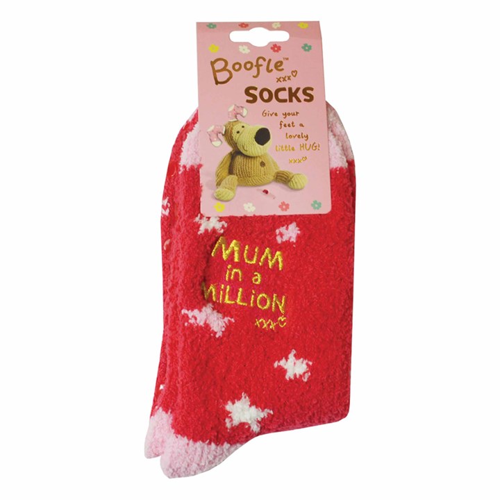 Boofle, Mum in a Million Fluffy Socks Size 4 - 8