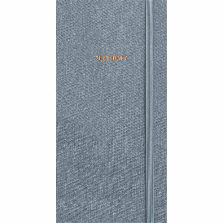 Charcoal Soft Touch Slim Diary 2023