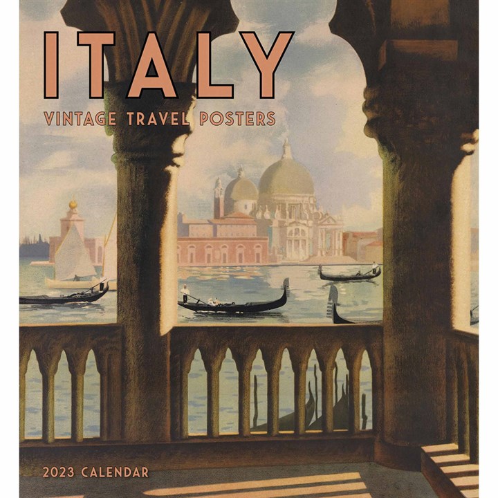 Italy, Vintage Travel Posters 2023 Calendars