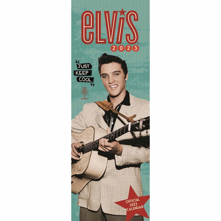 Elvis Presley Official Slim Calendar 2023