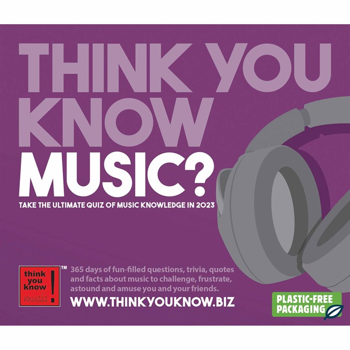 Think You Know Music? Desk 2023 Calendars
