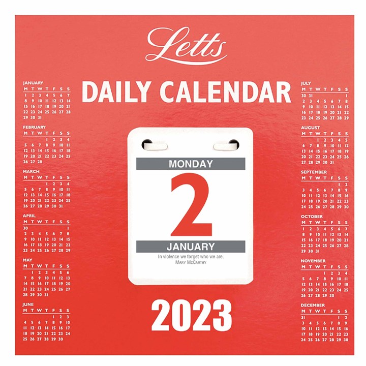 Daily Tear Off Desk Calendar 2023