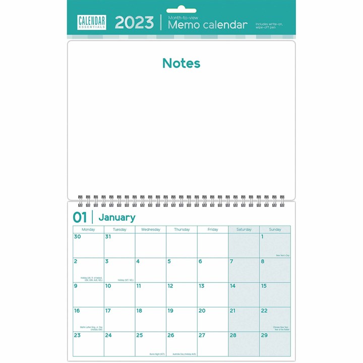 Essential Memo 2023 Calendars