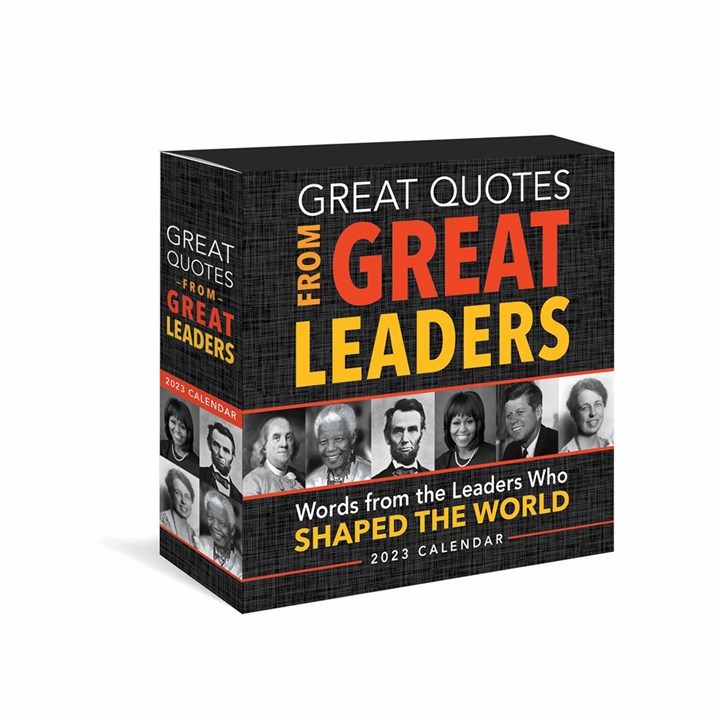 Great Quotes From Great Leaders Desk 2023 Calendars