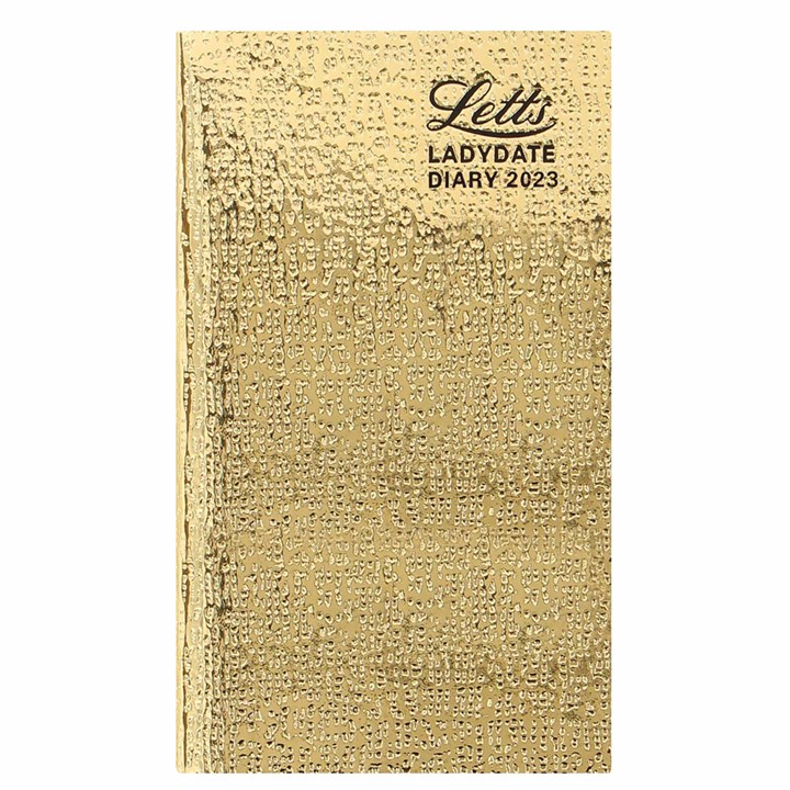 Gold Ladydate A7 Diary 2023