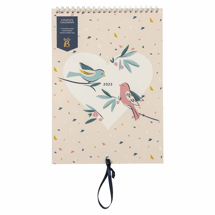 Busy B, Pretty Birds Couples Planner 2023