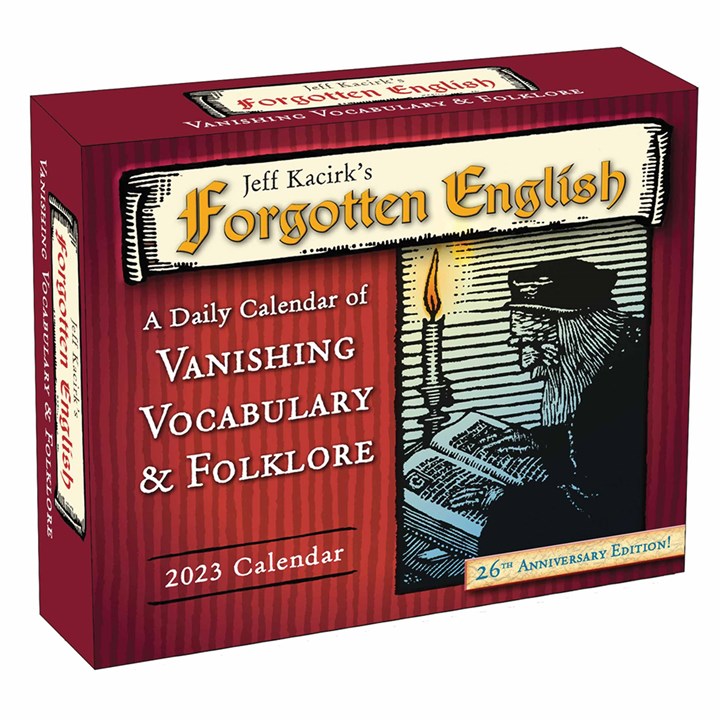 Forgotten English Desk Calendar 2023