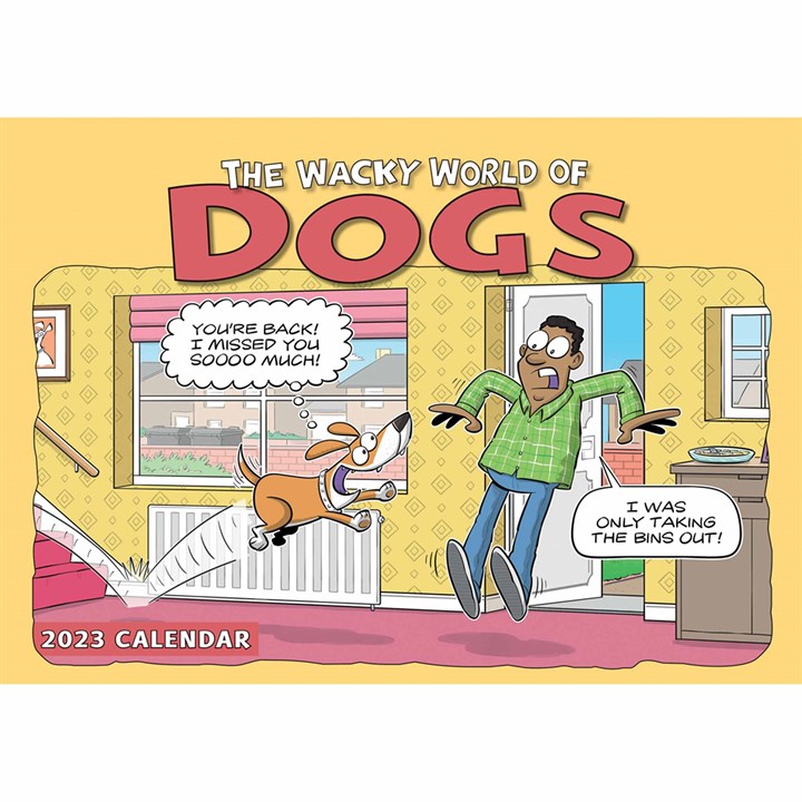 Wacky World Of Dogs A4 Calendar 2023