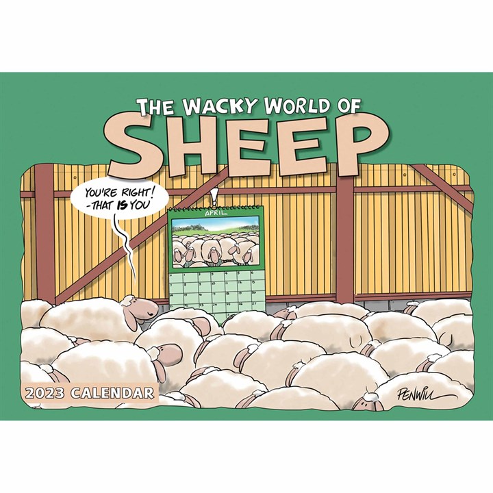 Wacky World Of Sheep A4 2023 Calendars
