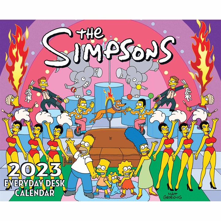 The Simpsons Official Desk 2023 Calendars