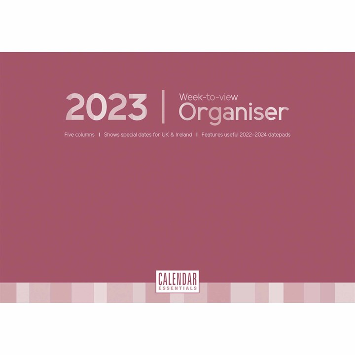 Essential A4 Week-to-View Family Planner 2023