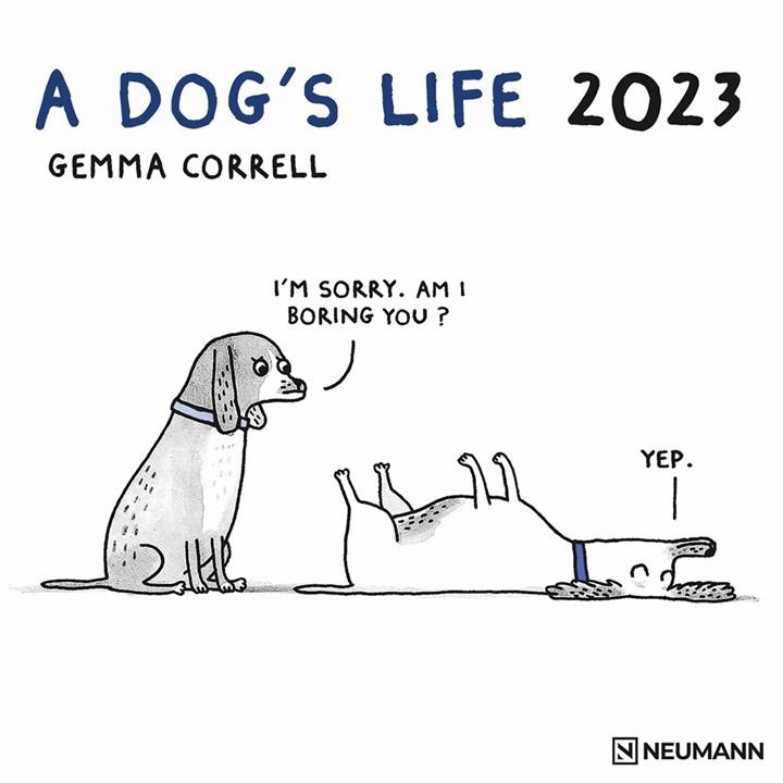Gemma Correll, A Dog%27s Life 2023 Calendars