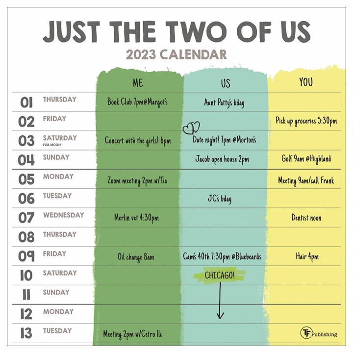 Just the Two of Us Couples Planner 2023