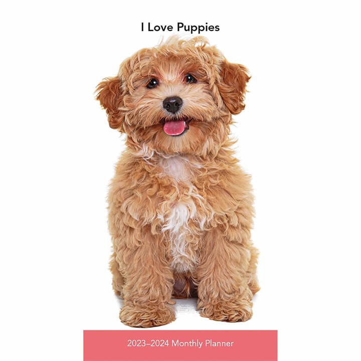I Love Puppies Slim Diary 2023 - 2024