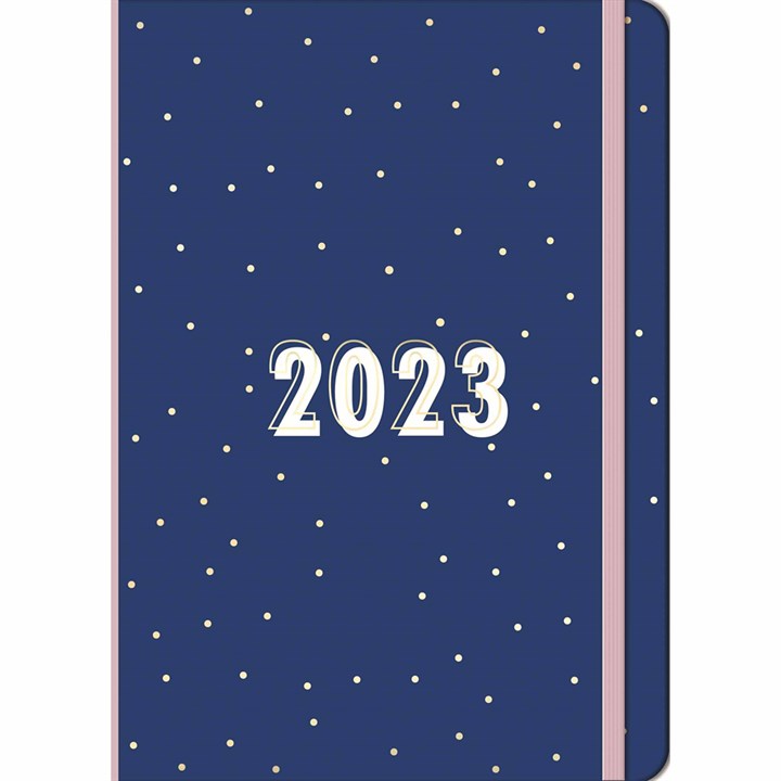 Busy B, Navy A5 Day A Page Diary 2023