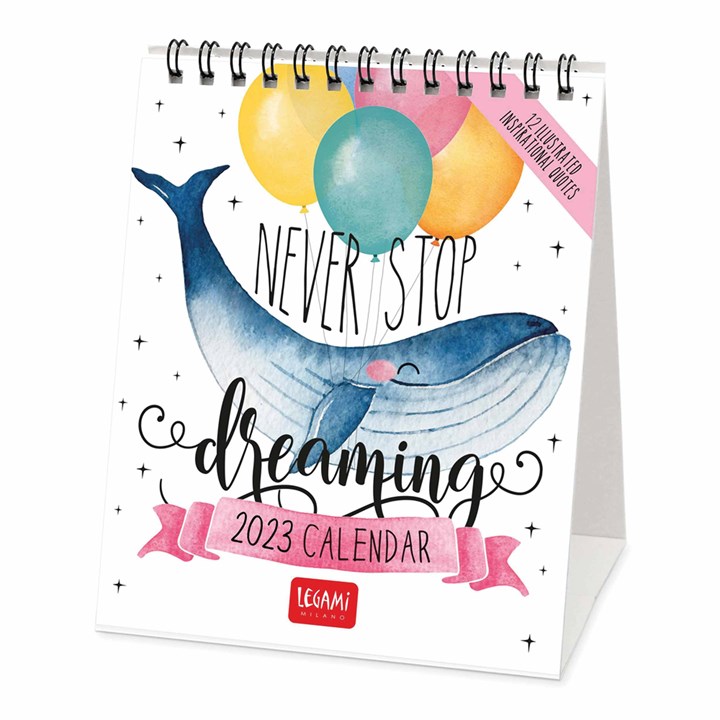 Never Stop Dreaming Easel Desk 2023 Calendars