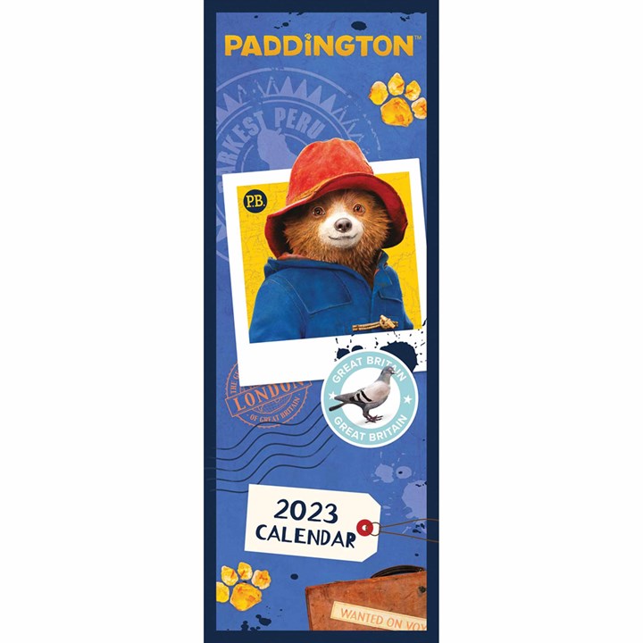 Paddington Bear Official Movie Slim Calendar 2023