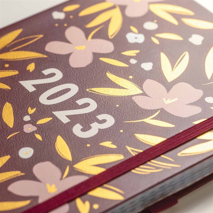 Busy B, Floral A5 Diary 2023