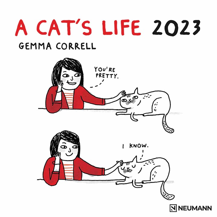 Gemma Correll, A Cat's Life Calendar 2023