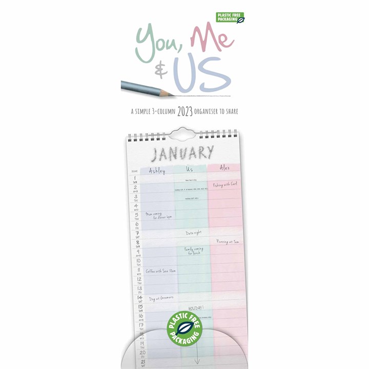You, Me & Us Couples Slim Planner 2023