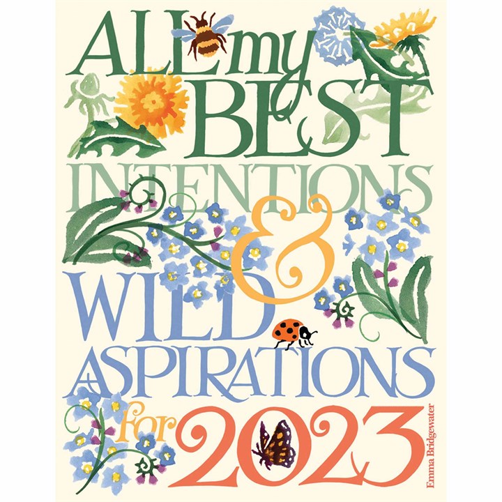 Emma Bridgewater, All My Best Intentions A5 Deluxe Diary 2023