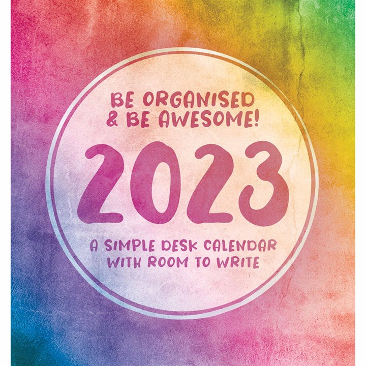 Be Organised & Be Awesome Easel Desk Calendar 2023