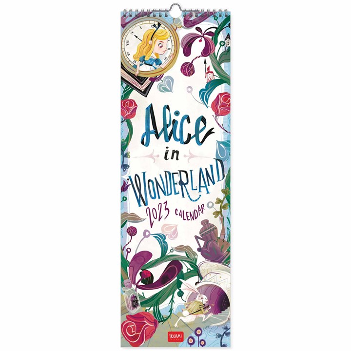 Lewis Carroll, Alice In Wonderland Unofficial Deluxe Slim Calendar 2023
